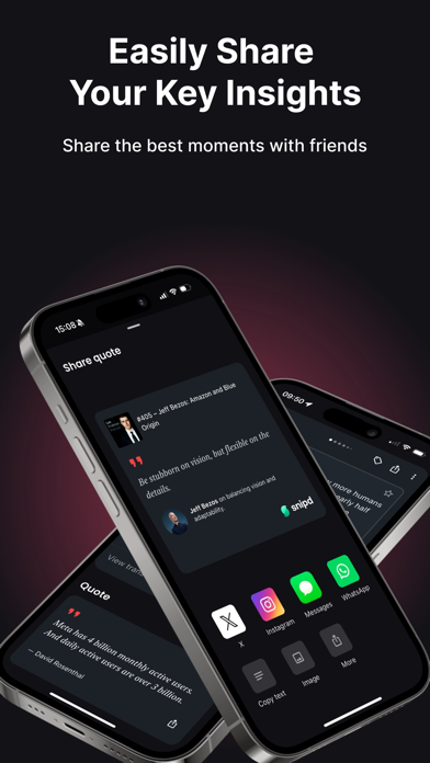 Snipd | AI Podcast Player screenshot 1