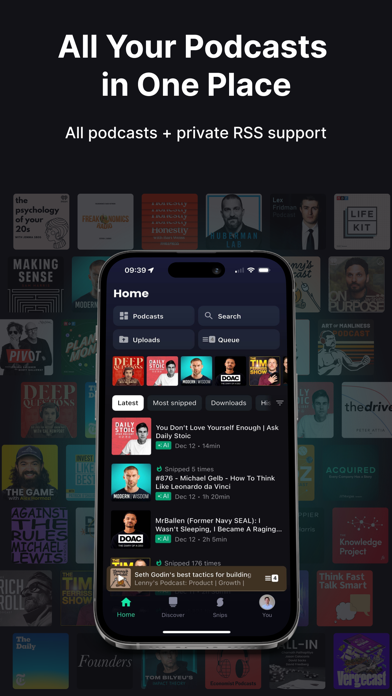 Snipd | AI Podcast Player screenshot 4