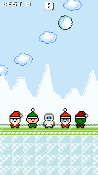 Snowball Fall - Falling Snow Fight Games with Frozen Snowman and Snowy Santa screenshot 1
