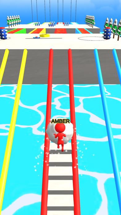Snowball Race: Ice Bridge Game screenshot 2