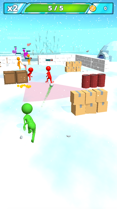 Snowballs Fight 3D screenshot 4