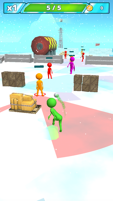 Snowballs Fight 3D screenshot 1