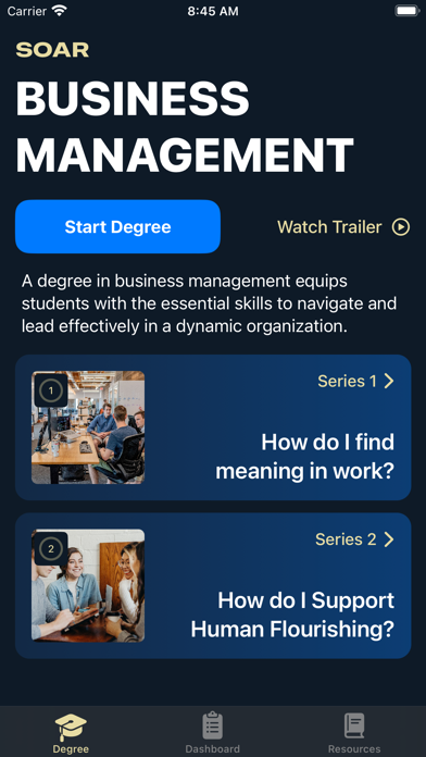 SOAR - Mobile Business Degree screenshot 3