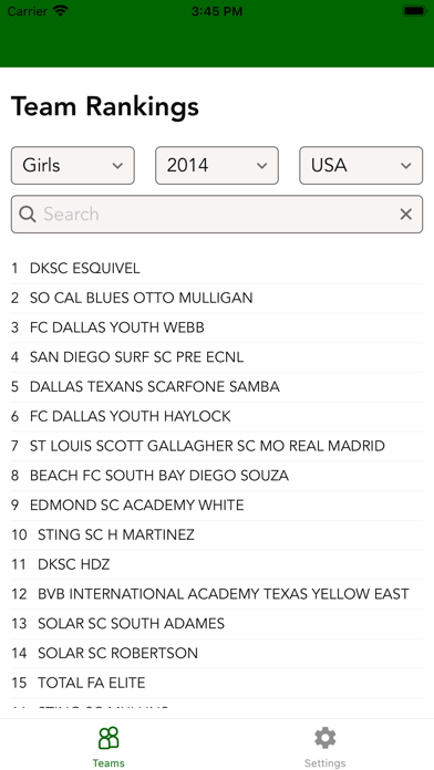 Soccer Rankings screenshot 3