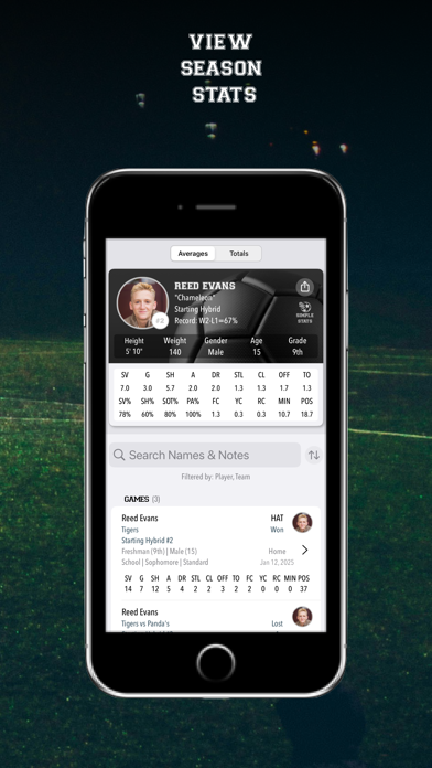 Soccer Simple Stats Tracker screenshot 1