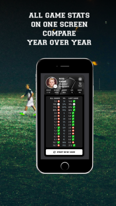 Soccer Simple Stats Tracker screenshot 2