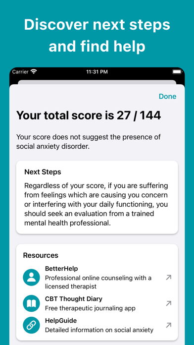Social Anxiety Test screenshot 1