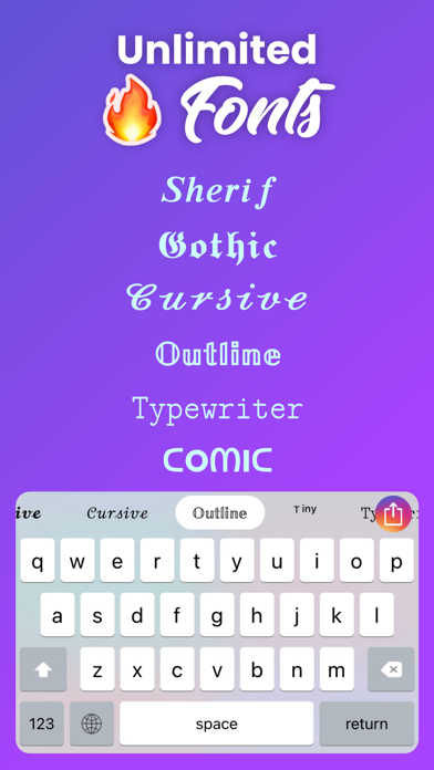 Social Fonts Keyboard for Bio screenshot 3