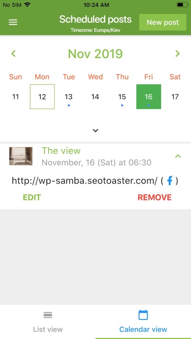 Social Scheduler by SeoSamba screenshot 1