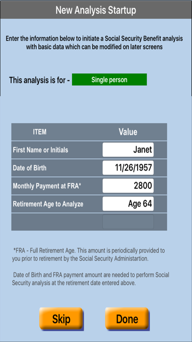 Social Security Optimizer:Boss screenshot 1