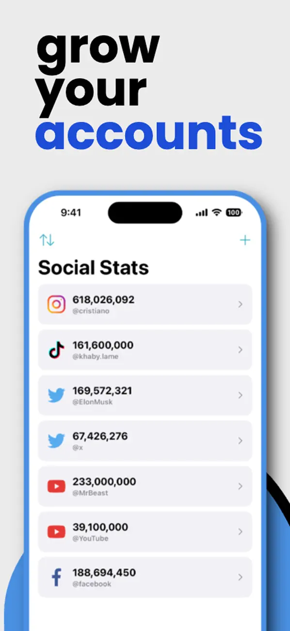 Social Stats Widget: Followers screenshot 3