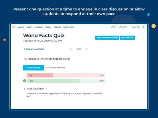 Socrative Teacher screenshot 2