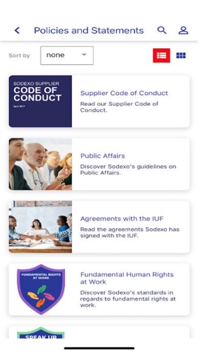 Sodexo Ethics screenshot 2