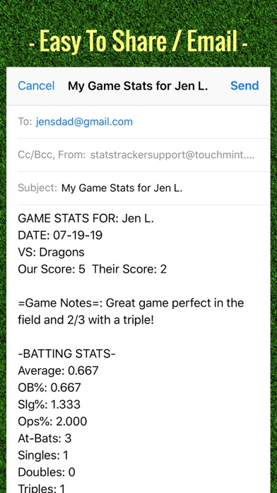 Softball Stats Tracker Pro screenshot 2