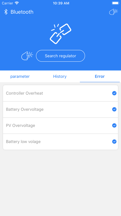 Solar regulator screenshot 1