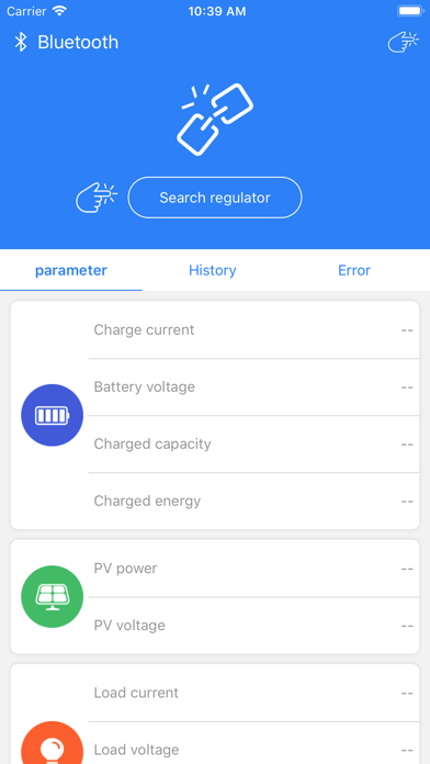 Solar regulator screenshot 3