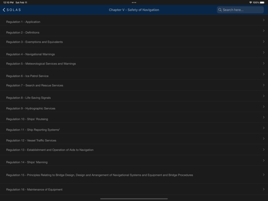 SOLAS Consolidated screenshot 3