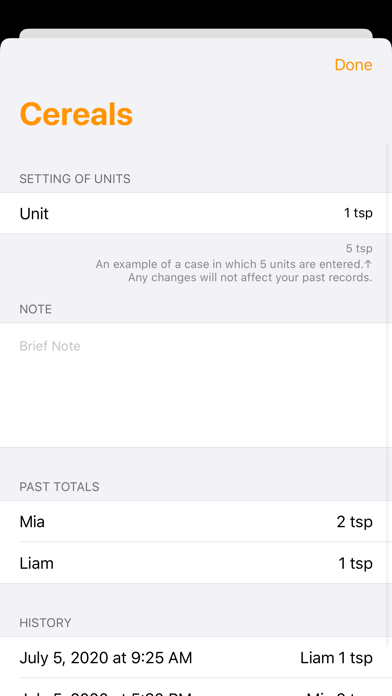 Solid Food Diary screenshot 3