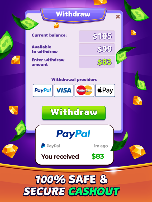 Solitaire Smash: Real Cash! screenshot 1