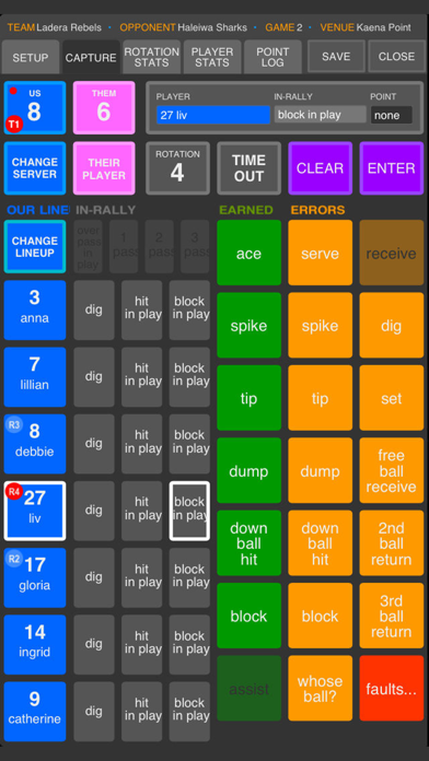 SoloStats 123 Volleyball Stats screenshot 2