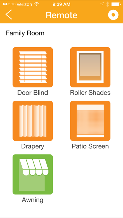 Somfy myLink screenshot 2