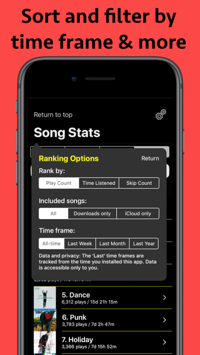 Song Stats for Apple Music screenshot 4