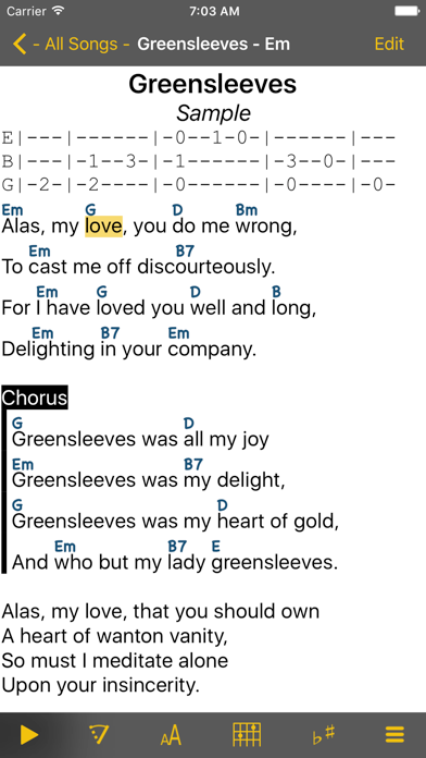 SongBook Chordpro screenshot 4