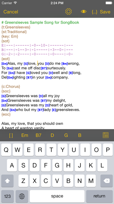 SongBook Chordpro screenshot 2