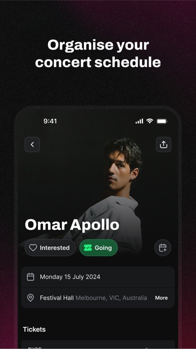 Songkick Concerts screenshot 2