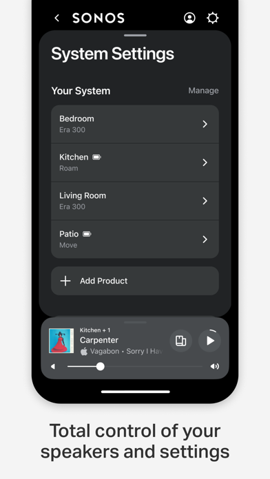 Sonos screenshot 3