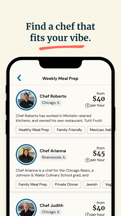 Sous - Personal Chefs screenshot 3