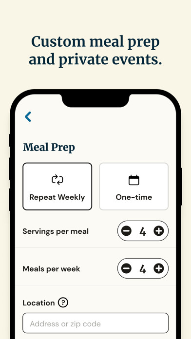 Sous - Personal Chefs screenshot 4