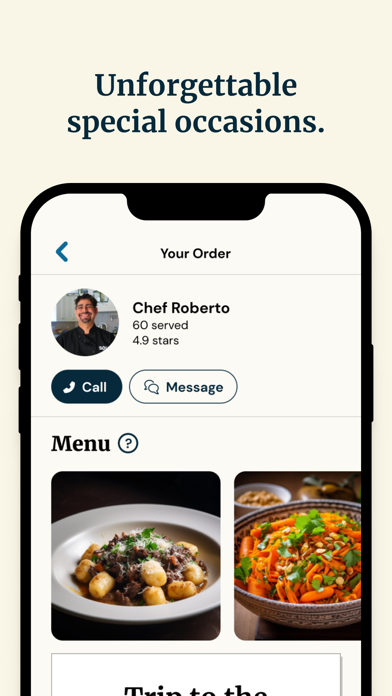 Sous - Personal Chefs screenshot 2