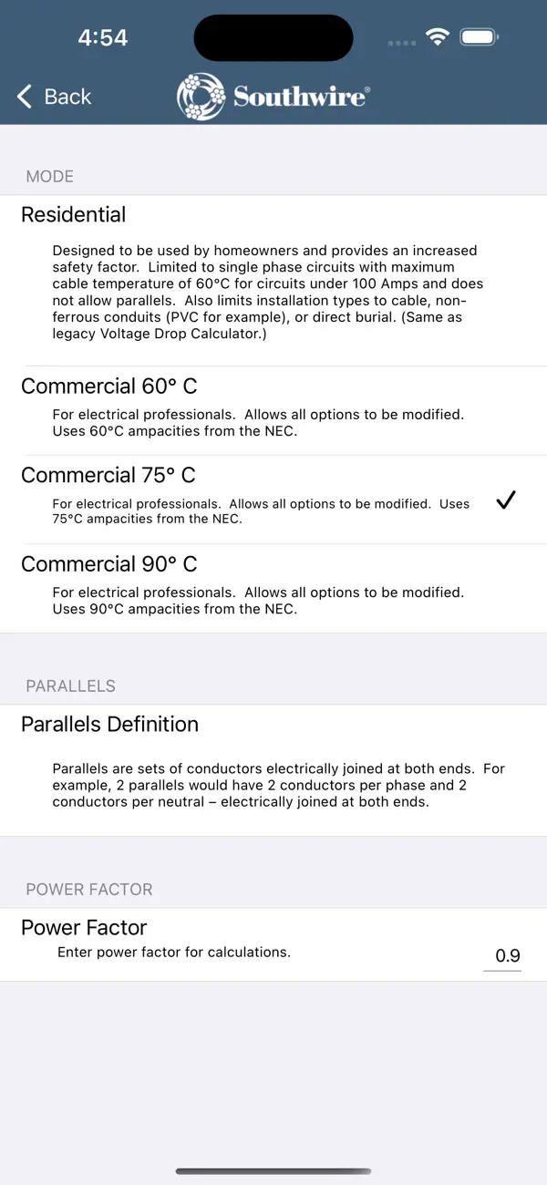 Southwire® Voltage Drop Calc screenshot 6