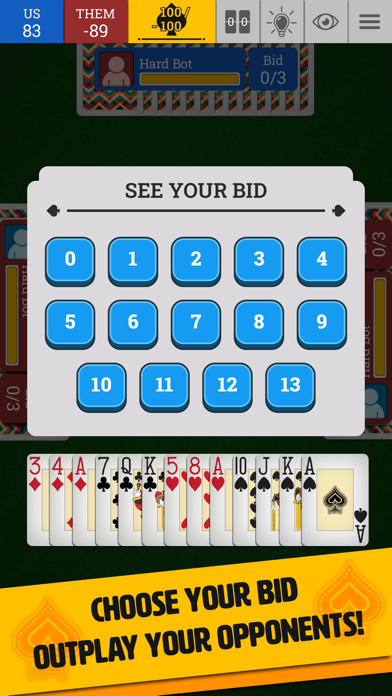 Spades Trickster Game Jogatina screenshot 1