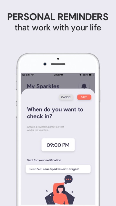 Sparkle: Self-Care Checklist screenshot 1