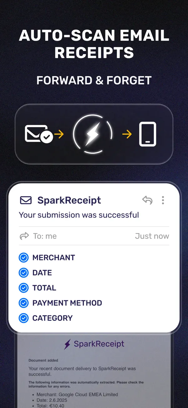 SparkReceipt: Expense Scanner screenshot 1
