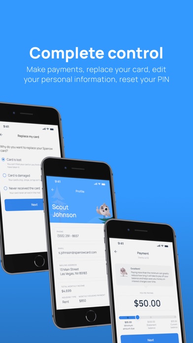 Sparrow Card App screenshot 2