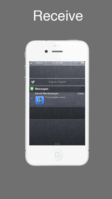 Speak N Send - Audio messaging screenshot 1