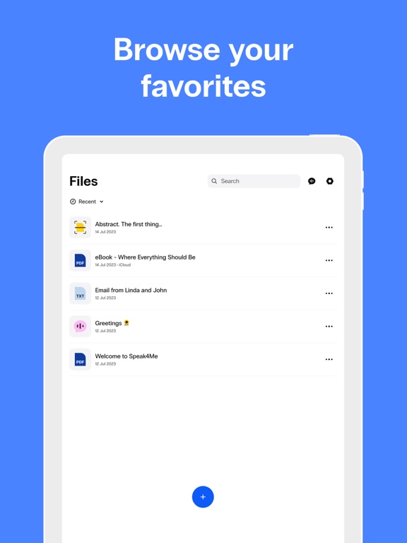 Speak4Me Text to Speech Reader screenshot 2