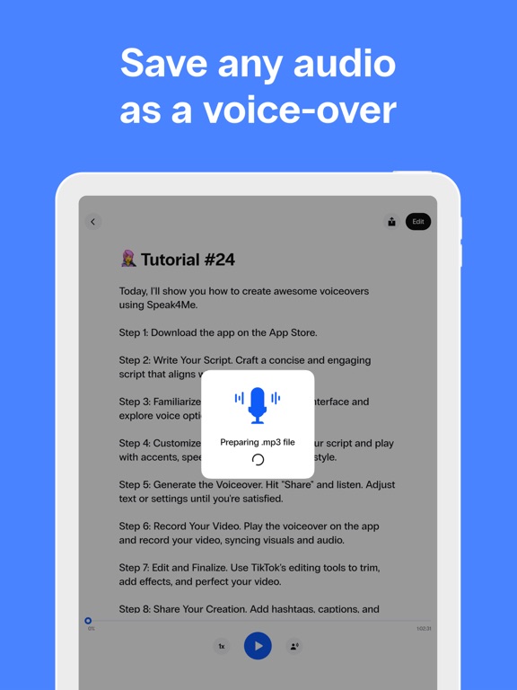 Speak4Me Text to Speech Reader screenshot 5