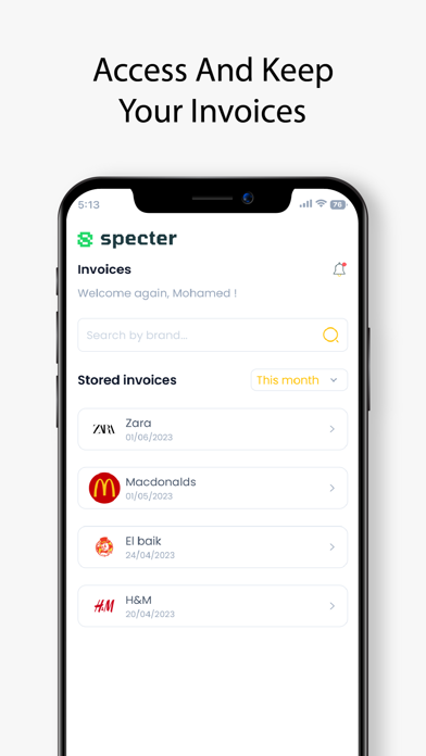 Specter app screenshot 2