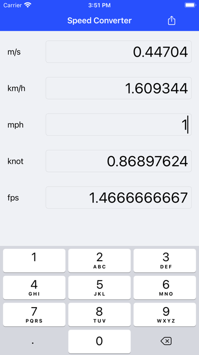 Speed Converter screenshot 2