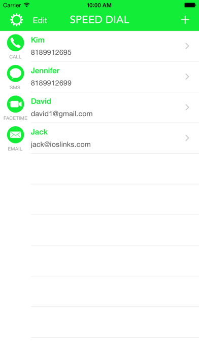 Speed Dial Widget. screenshot 1
