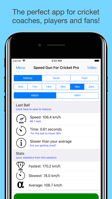 Speed Gun For Cricket screenshot 1