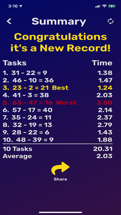 Speed Math - Human Calculator screenshot 4