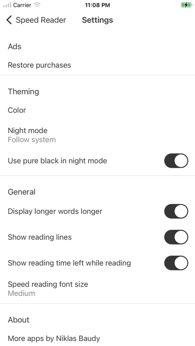 Speed Reader for Speed Reading screenshot 1