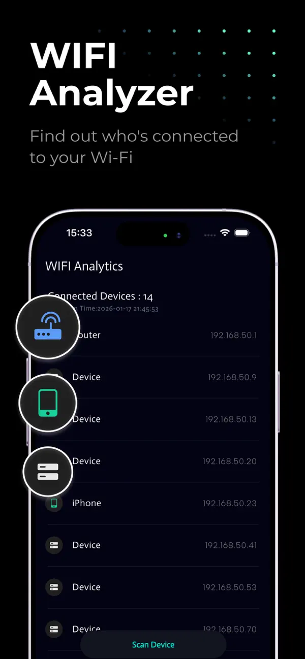 Speed Test & Wi-Fi Analyzer screenshot 2