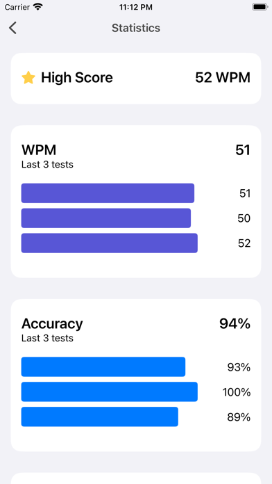 Speed Typer: WPM Typing Tests screenshot 3