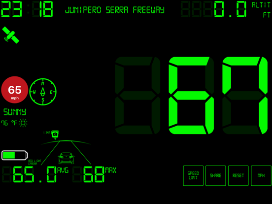 Speedmeter mph digital display screenshot 3